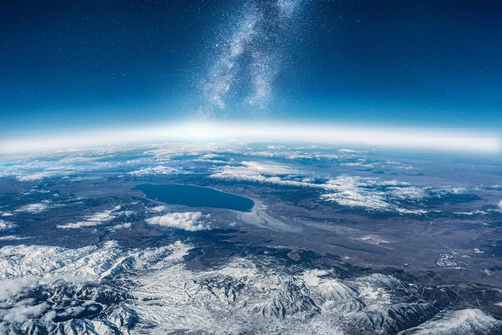 View of earth from space