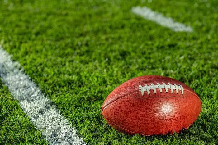 football on turf
