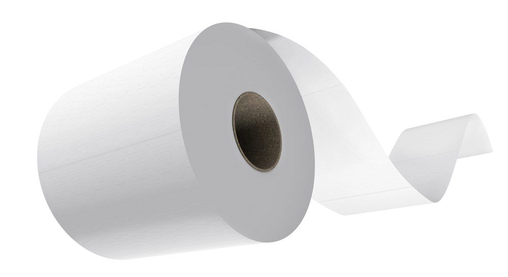 roll of toilet paper flying