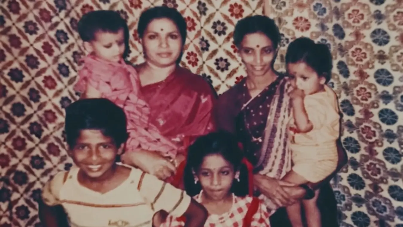 Young Mahesh with Family