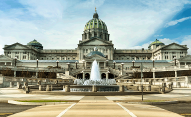 capitol building with fountain
